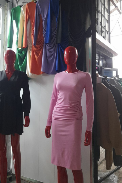 платье с длинным рукавом арт.456554
